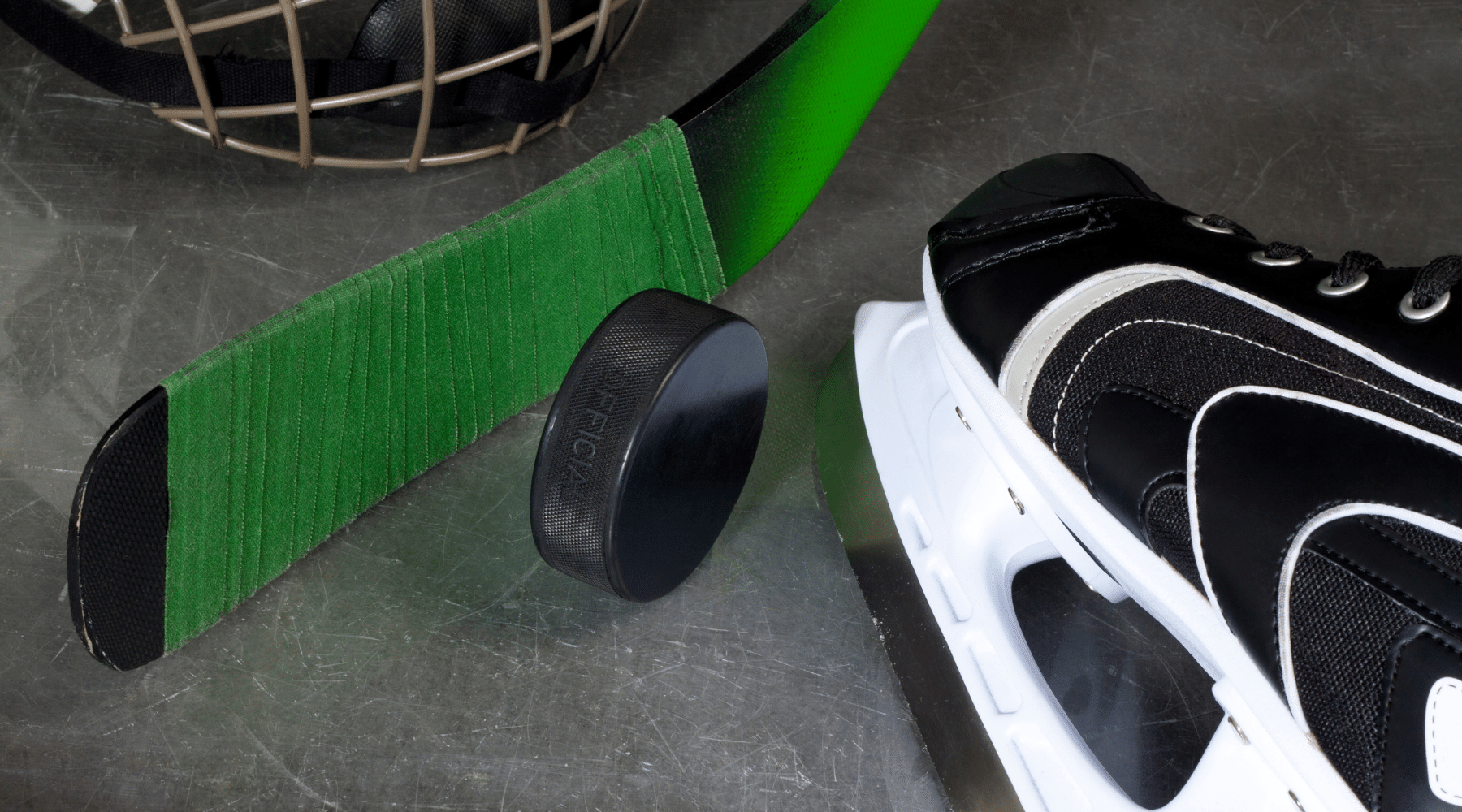 Green Hockey Tape on stick