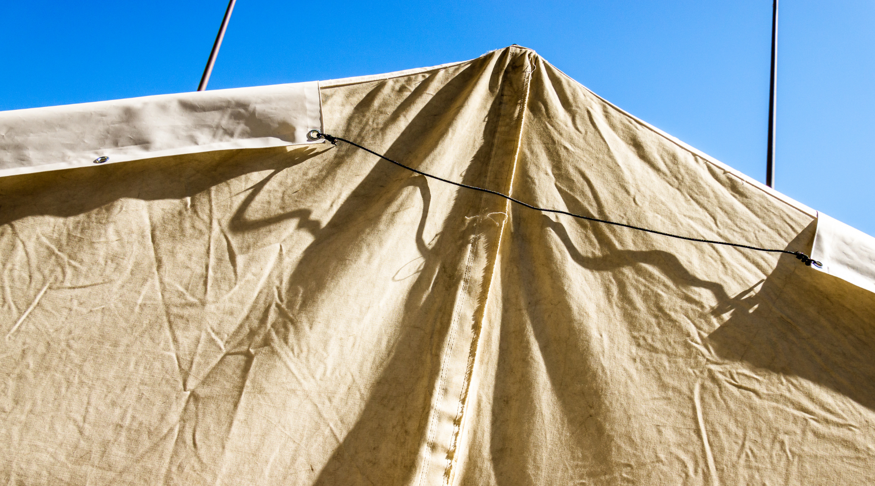 Canvas tents can be difficult and take time to put up