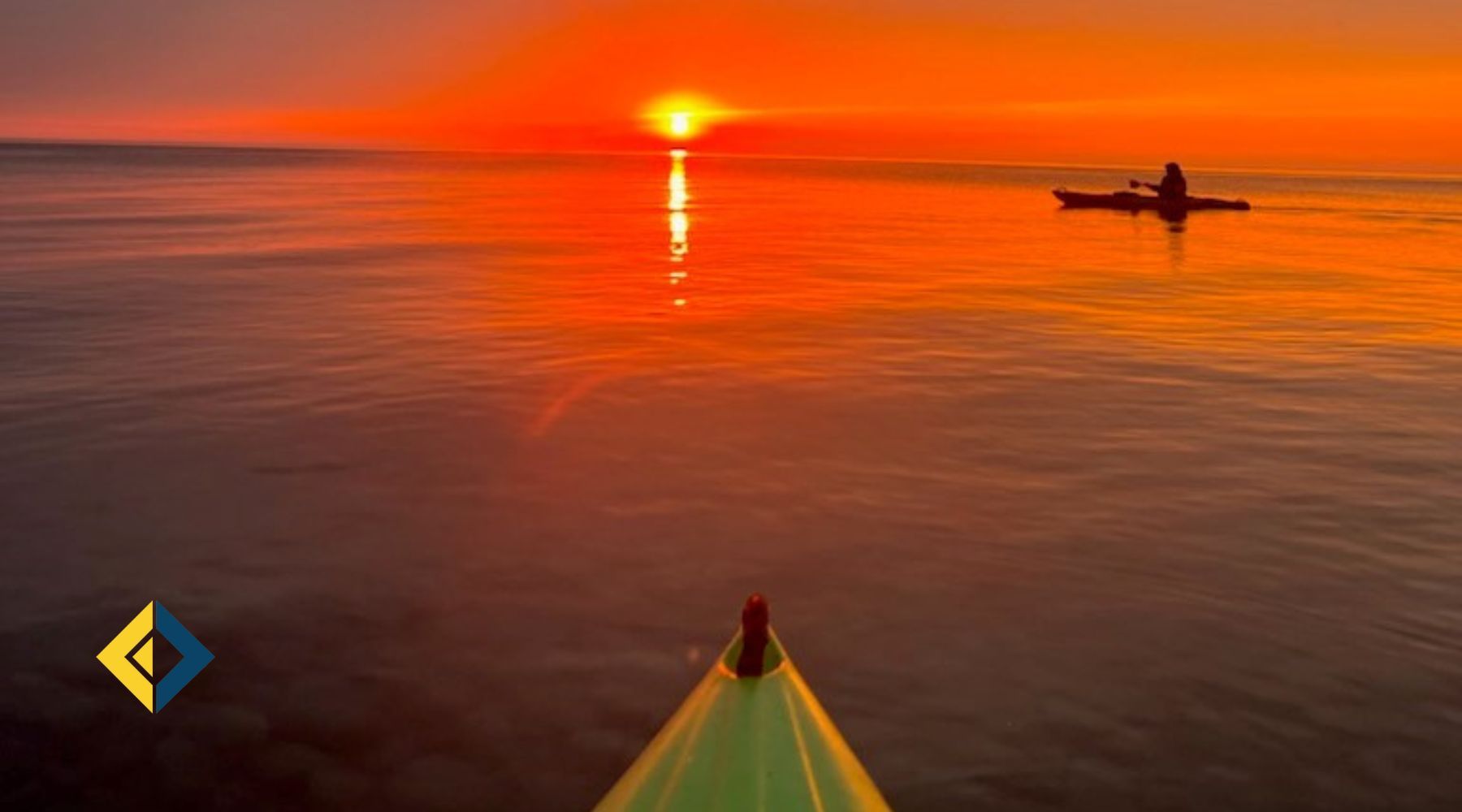 Editor of Article Kayaking at Sunset in Lake Huron