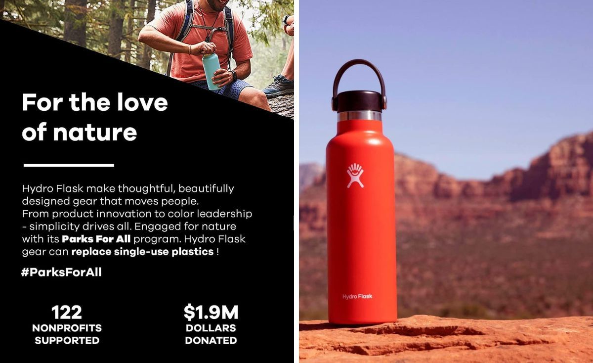 Hydro Flasks designed with the love of nature and well being of people in mind.