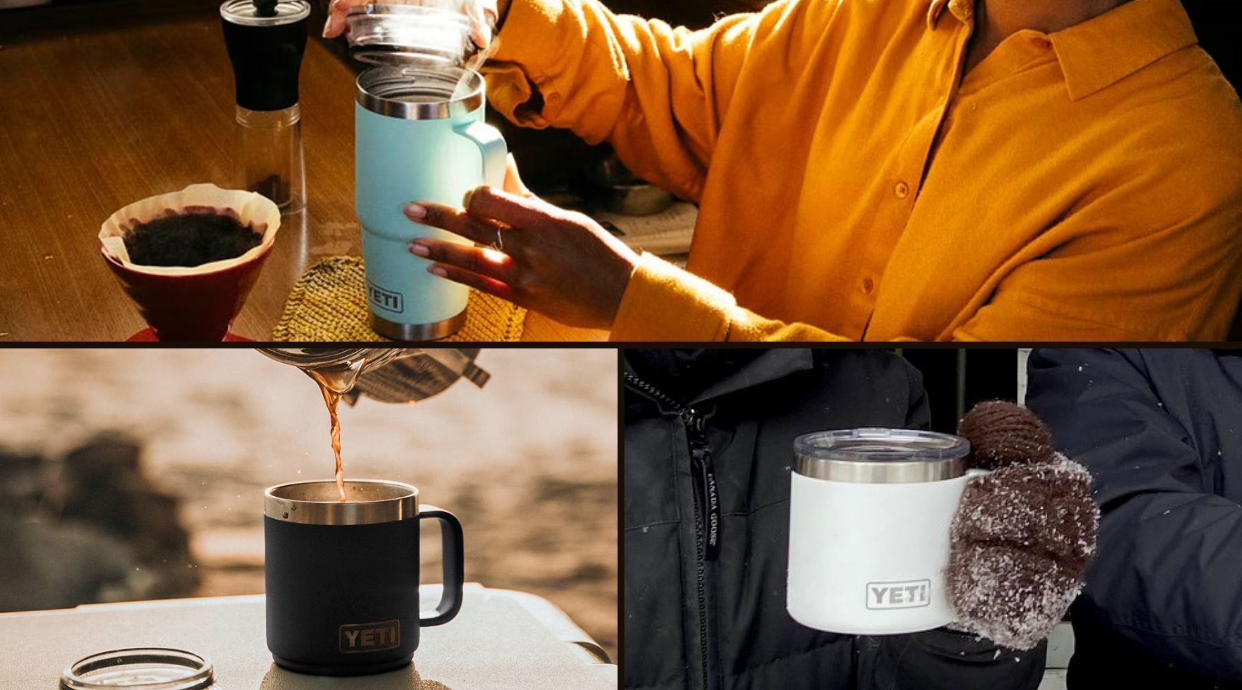 Yeti Mugs with handles available in different sizes - Visit the Yeti Store on Amazon, click image