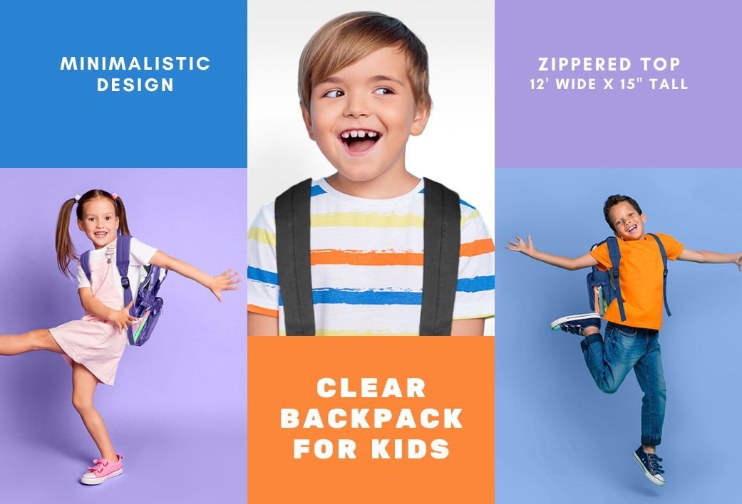 Dalix Clear Backpacks for kids, boys and girls like them.