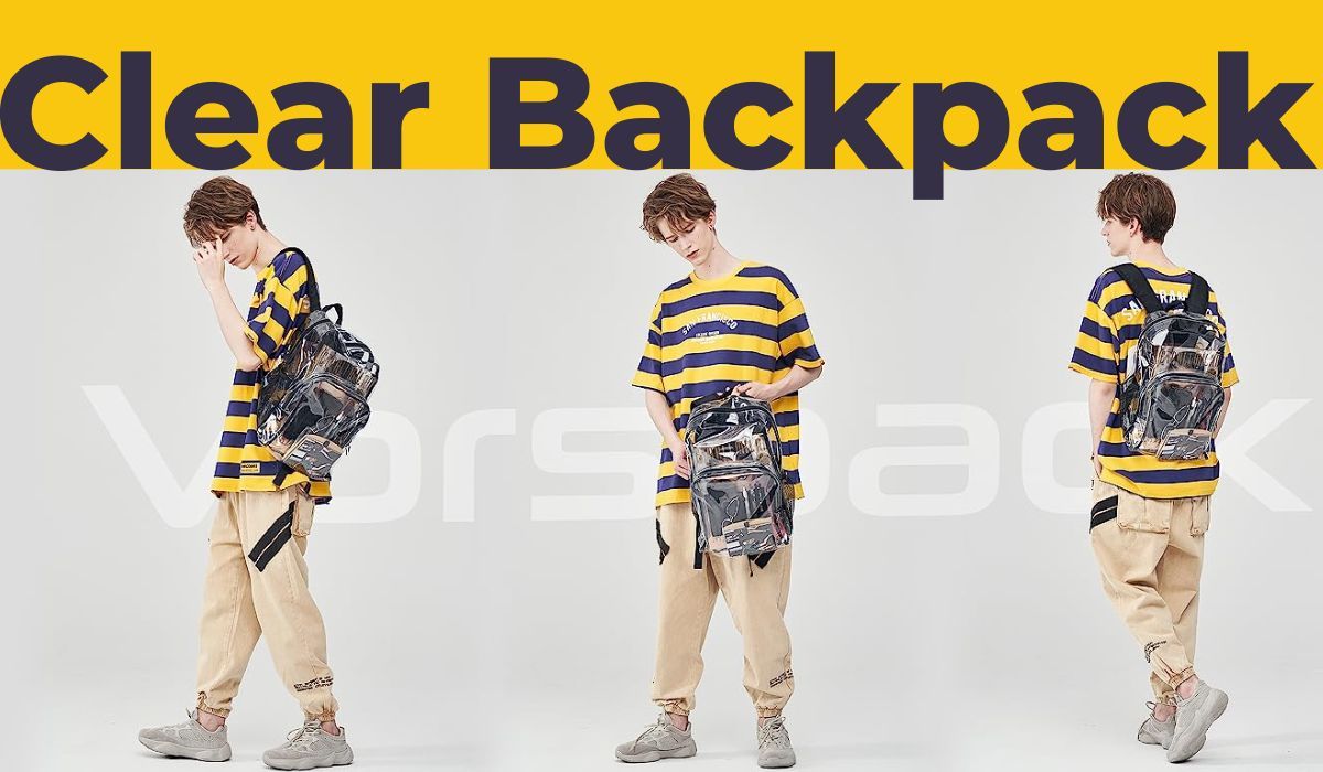 Clear Backpack | 10 Trim Colors Available