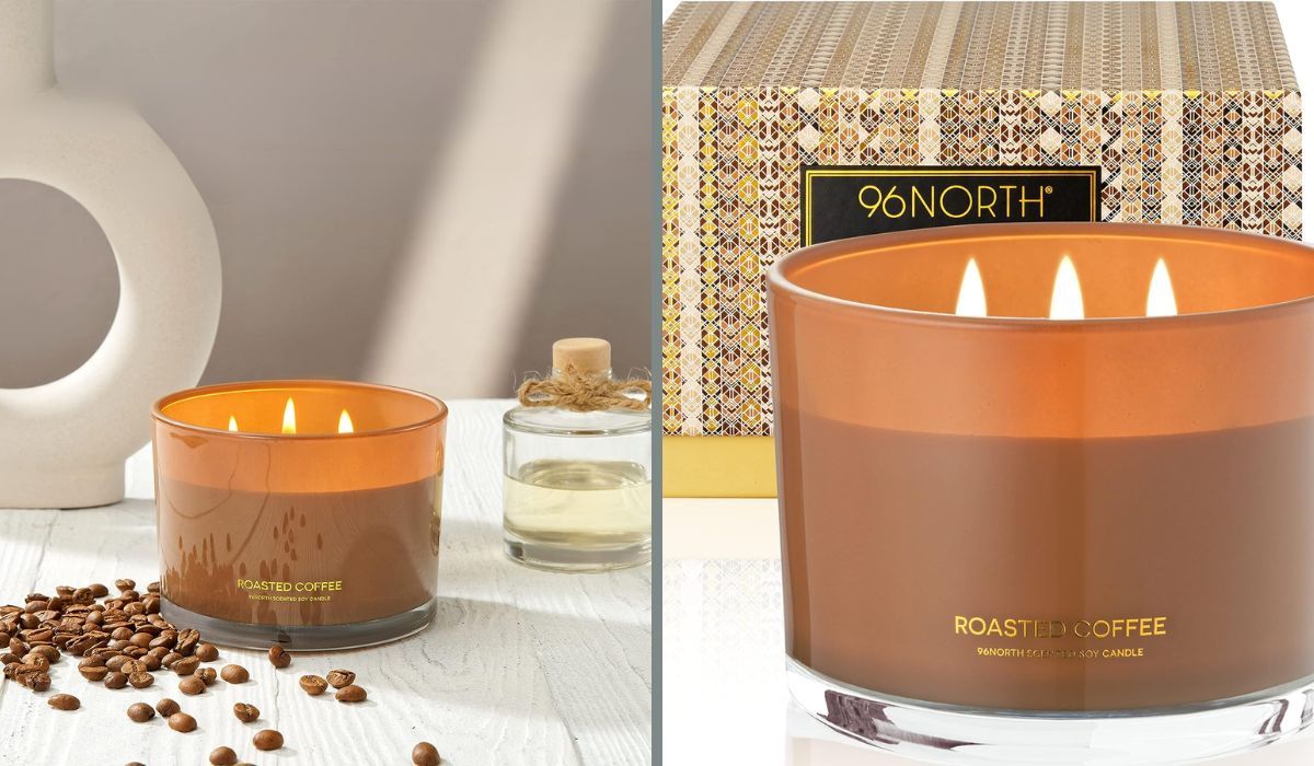 Only available in the USA - 96North Roasted Coffee Scented Soya Candle