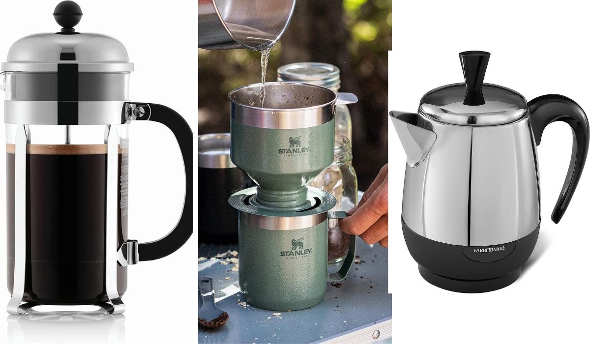 Comparing the French Press, the Stanley Pour Over Set and an Electric Percolator 