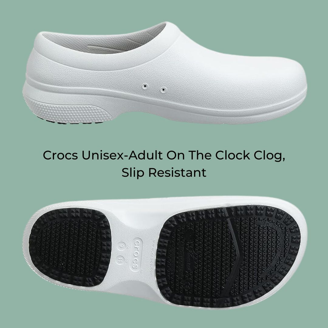 Crocs On the Clock clog with slip resistant Lock Tread