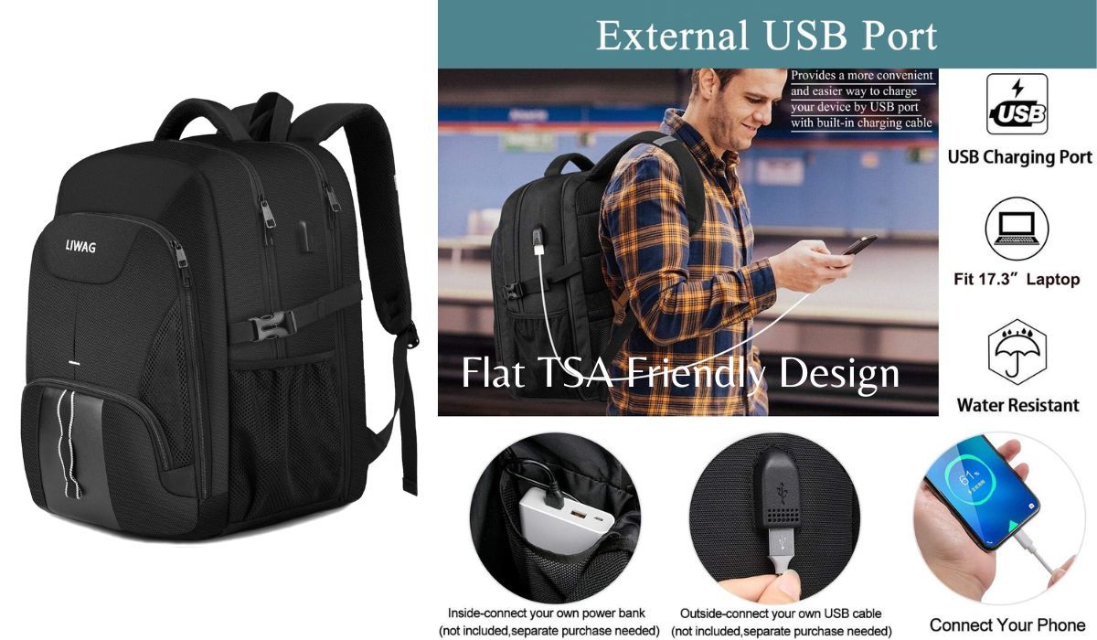 features of LIWAG extra large backpack for travel