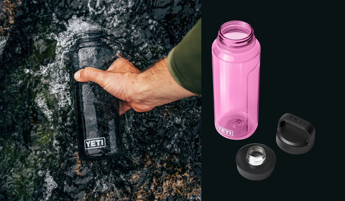Caring for your YETI Power Pink Collection - rinsing out in clean water