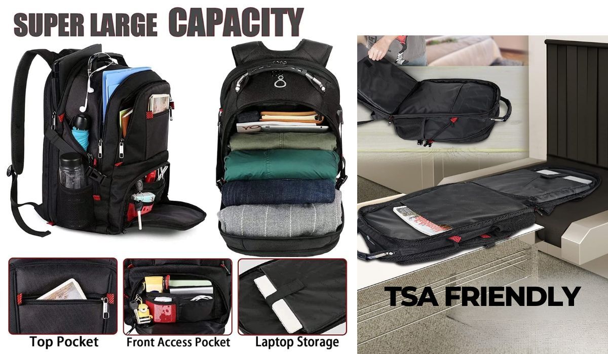 Features of big backpack perfect for travel