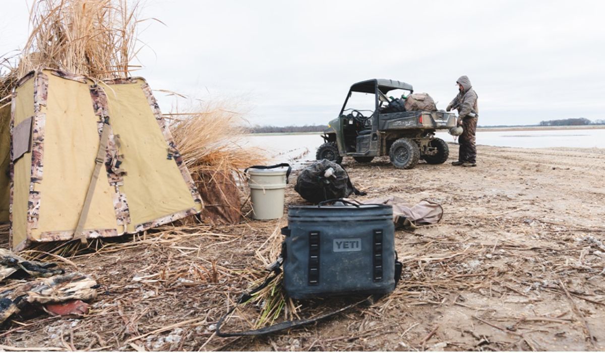 YETI Hopper Flip Soft Sided Cooler for easy packing on your side-by-side or ATV.