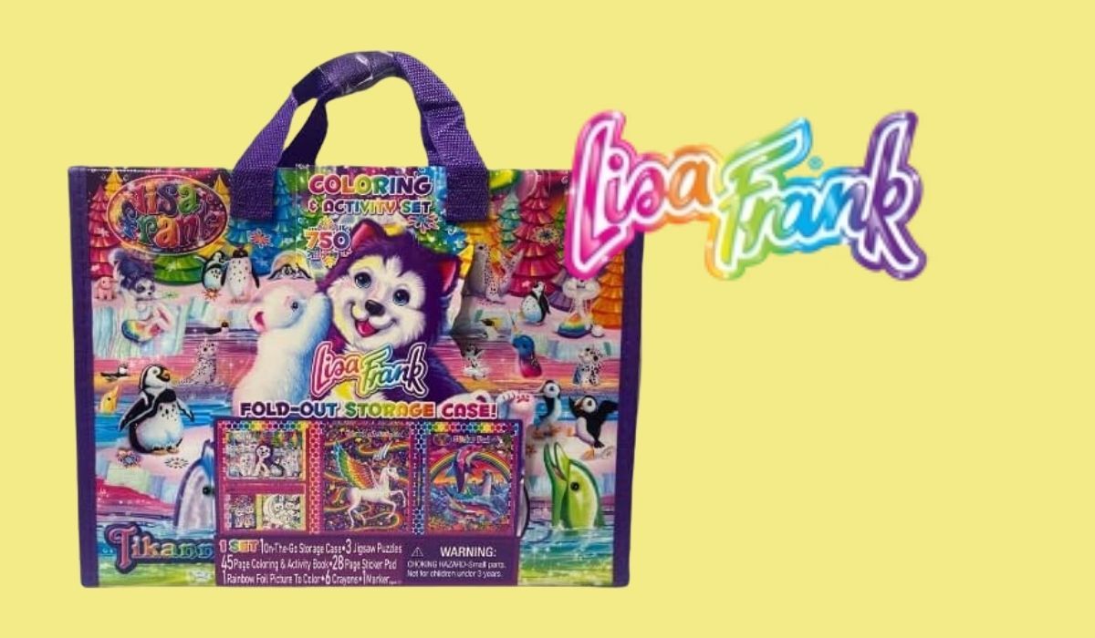 Lisa Frank Coloring Book and Storage Case