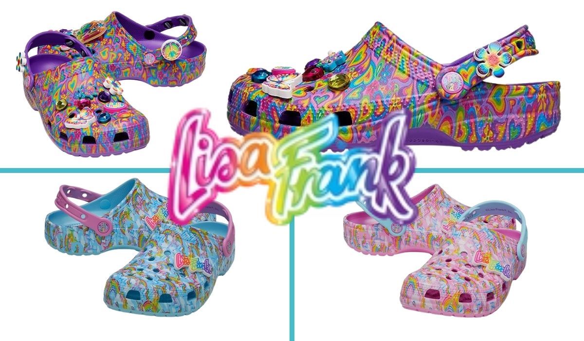 Lisa Frank Crocs for Adults 3 colors shown