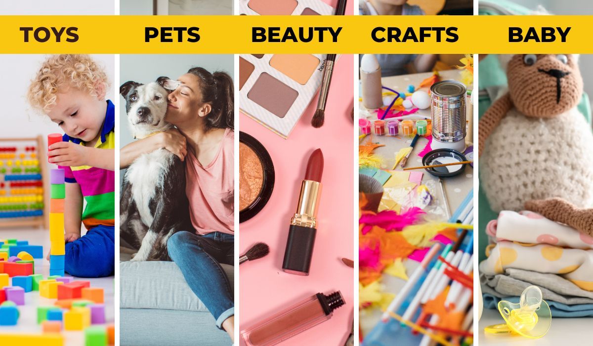 Products and Niches that need brands to represent or review them are endless, Toys, Pets, Beauty, Crafts, Baby and so many more.