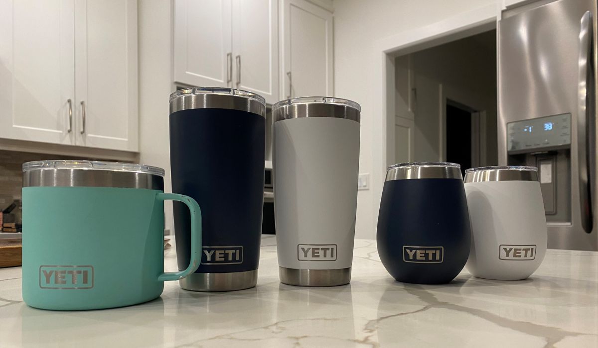 YETI Rambler line up from morning coffee to mid day tumblers to evening glass of wine
