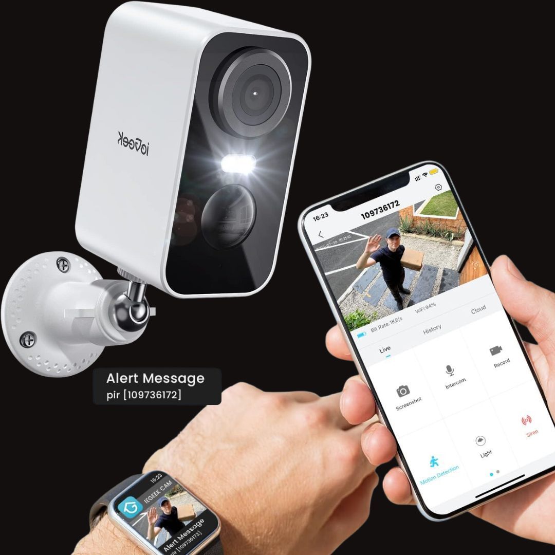 ieGeek budget security camera with spotlight and App | Model ZS GX-3S shown