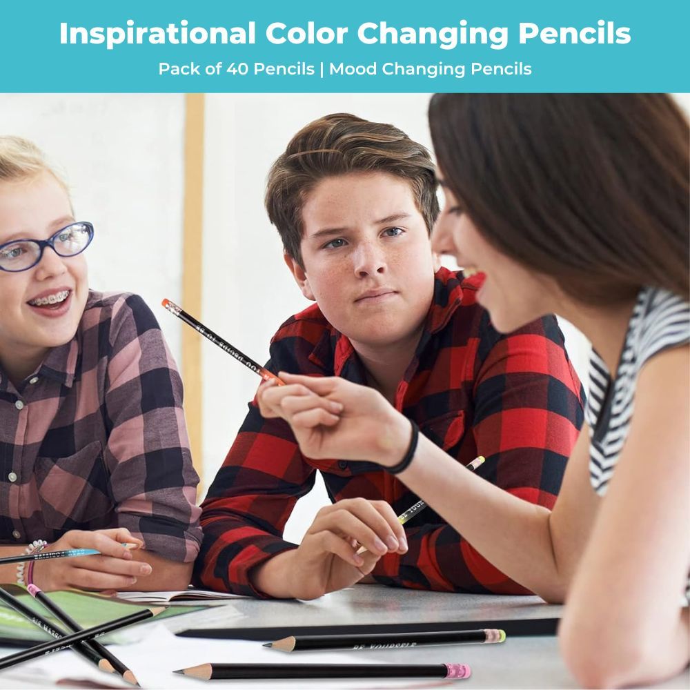 These color changing pencils have Inspirational Sayings on each of them - beautiful gift to a young student, or yourself!