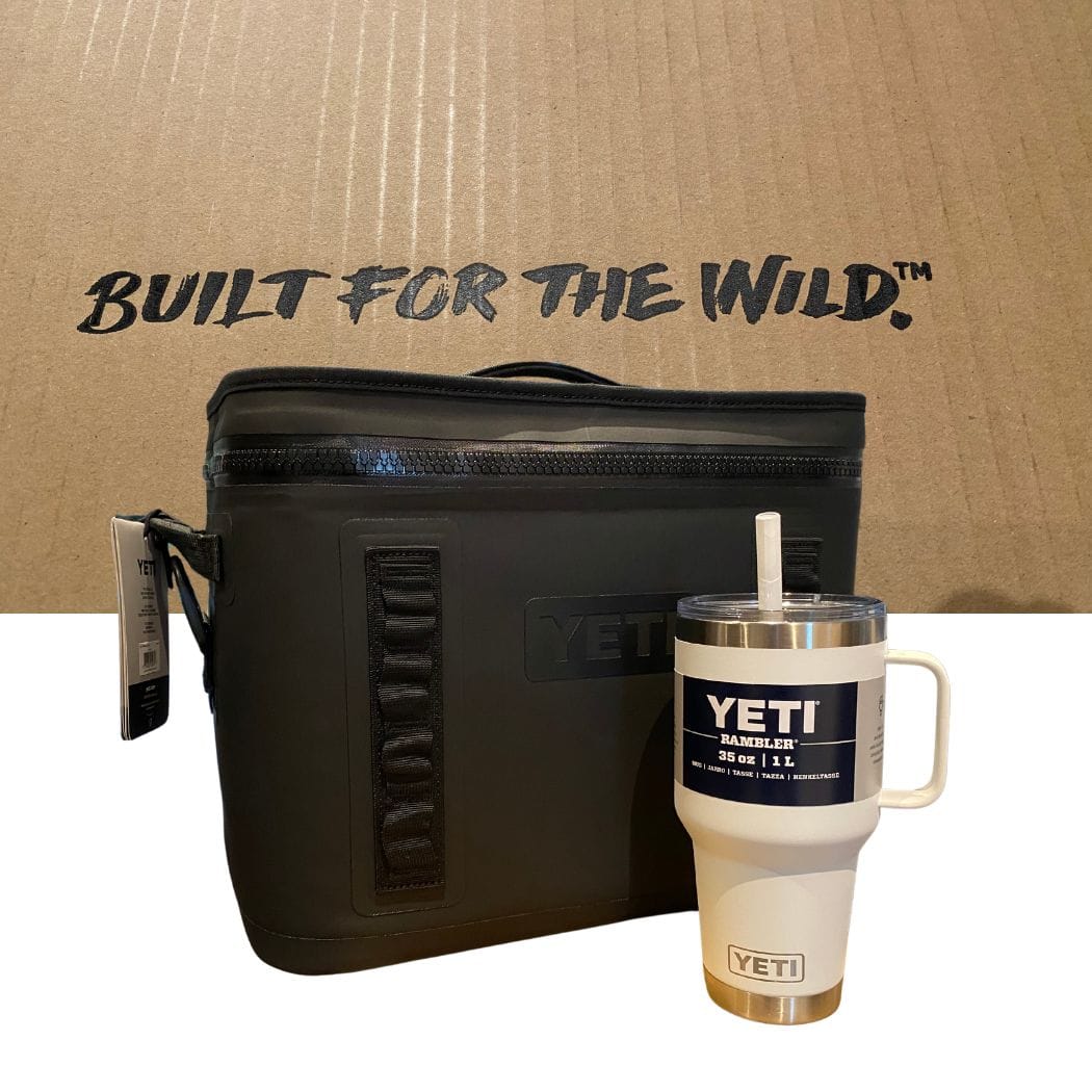 YETI Hopper Flip 18 "Built for the Wild" with YETI Rambler with Straw