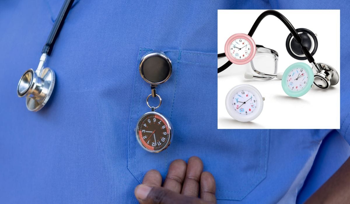 Watch with second hand is a must for your backpack for nursing