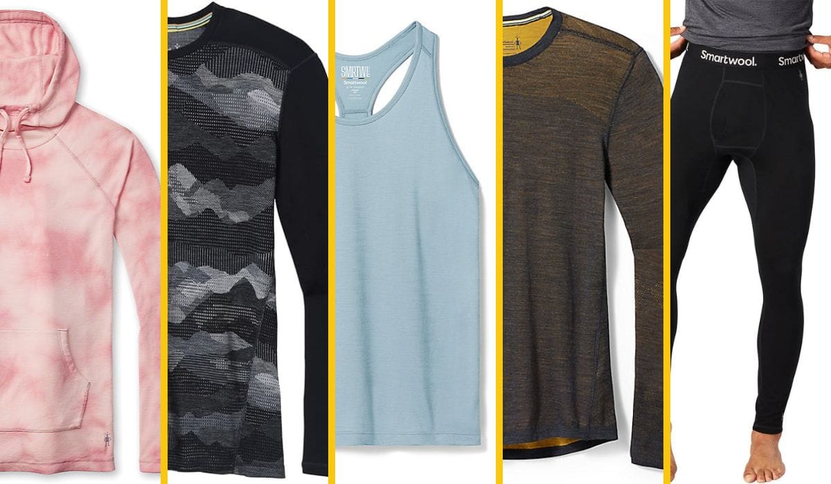 Smartwool base layer tops and bottoms for added warmth in winter