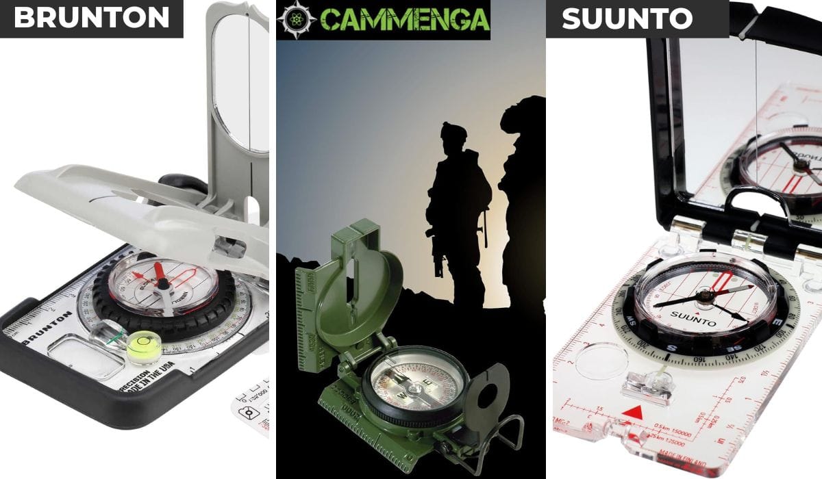 Brunton, Cammenga and Suunto are top of the line Navigational Compasses