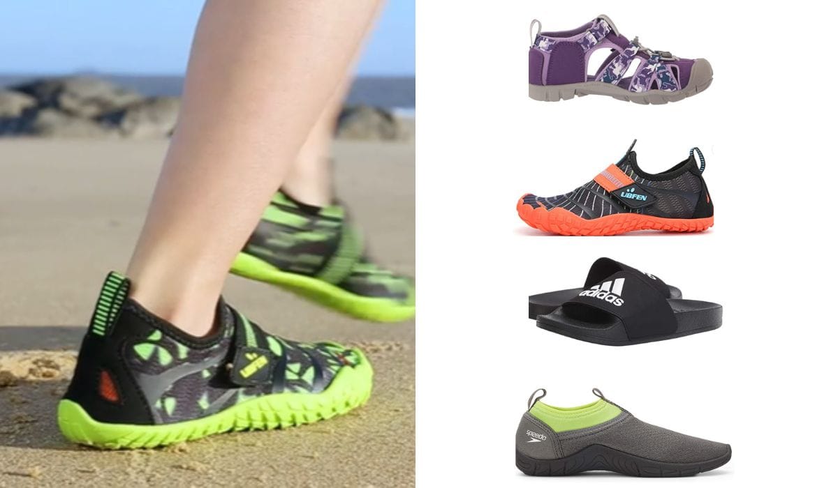 An example of five of the top 10 Girls Water Shoes on Amazon
