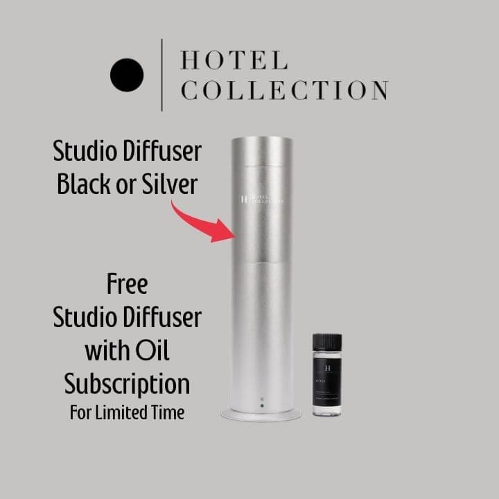 Free Studio Scent Diffuser with Oil Subscription (available in Silver or Black)