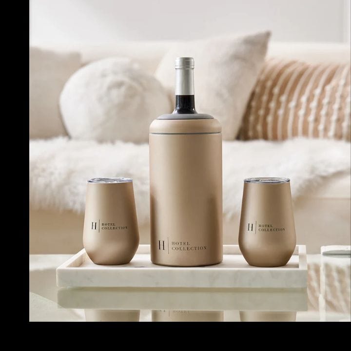 Hotel Collection Wine Chiller and Tumbler Set