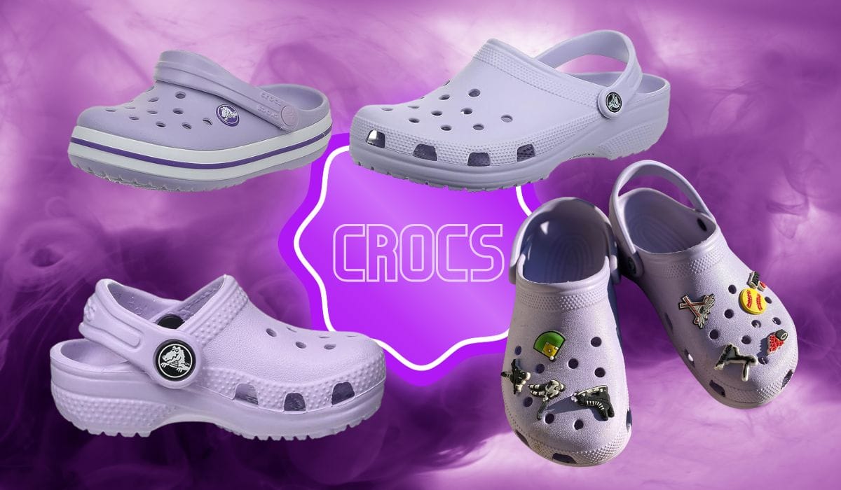 Stylish Purple Crocs for Women, Teens and Kids