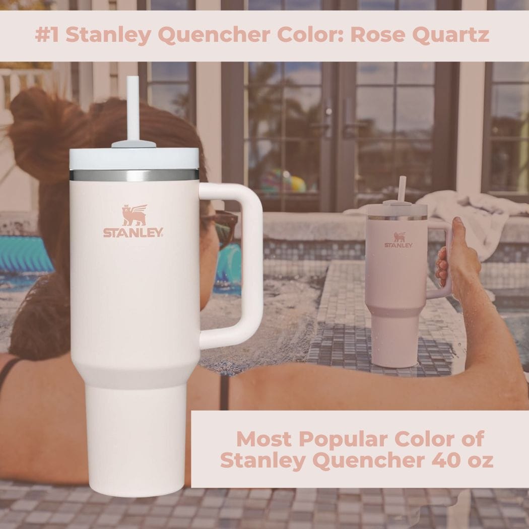 The Most Popular Color of Stanley Quencher 40 oz is Rose Quartz