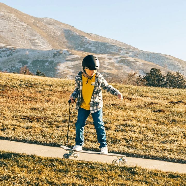 Learning to skateboard with VibeRide's SWITCH Skateboard