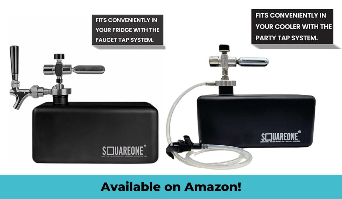 The SquareOne Mini Keg System and Accessories are Available on Amazon