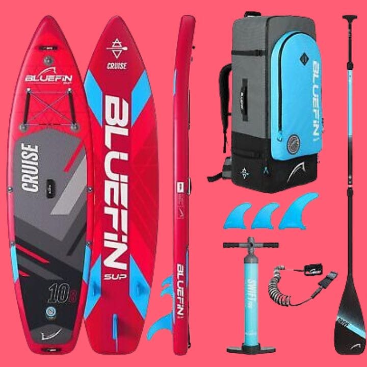 Bluefin SUP in Berry Red on Sale for Valentines (Feb 14 through Feb 18)