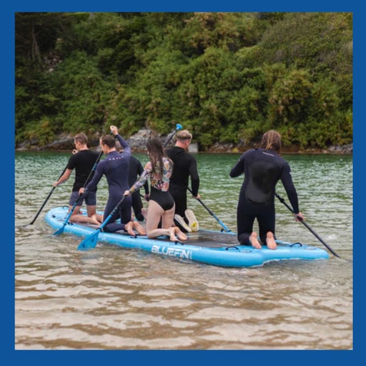 Bluefin MAMMOTH Paddle Board with Five Paddlers