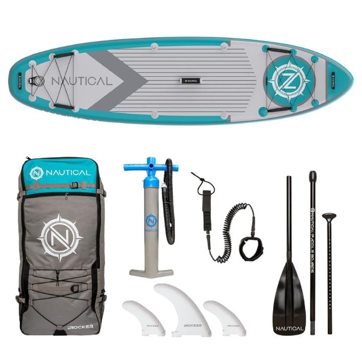 the iRocker Nautical Inflatable SUP Package