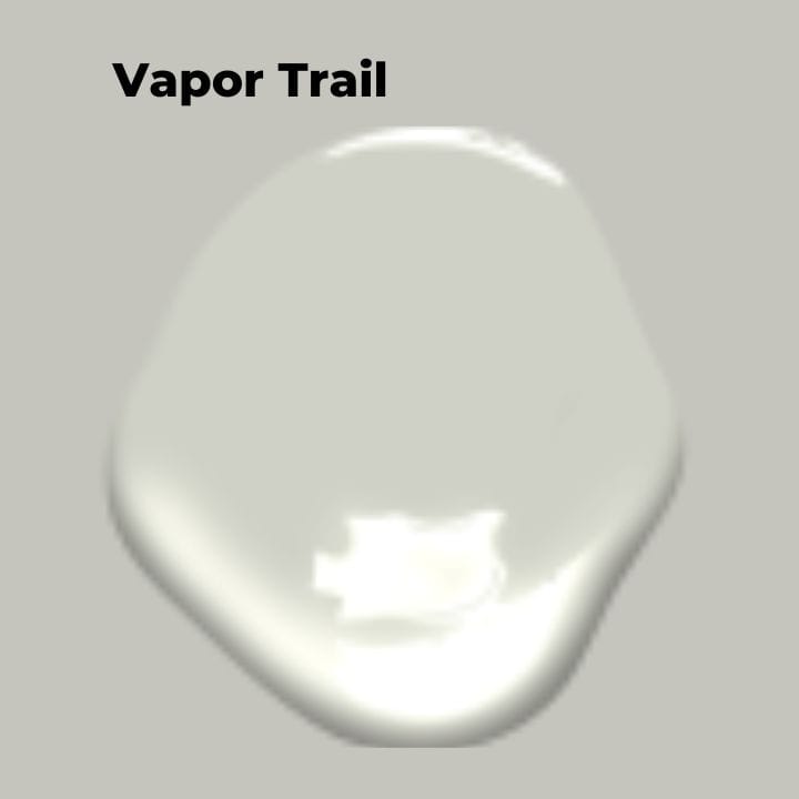 Benjamin Moore's Vapor Trails, soft grey paint color