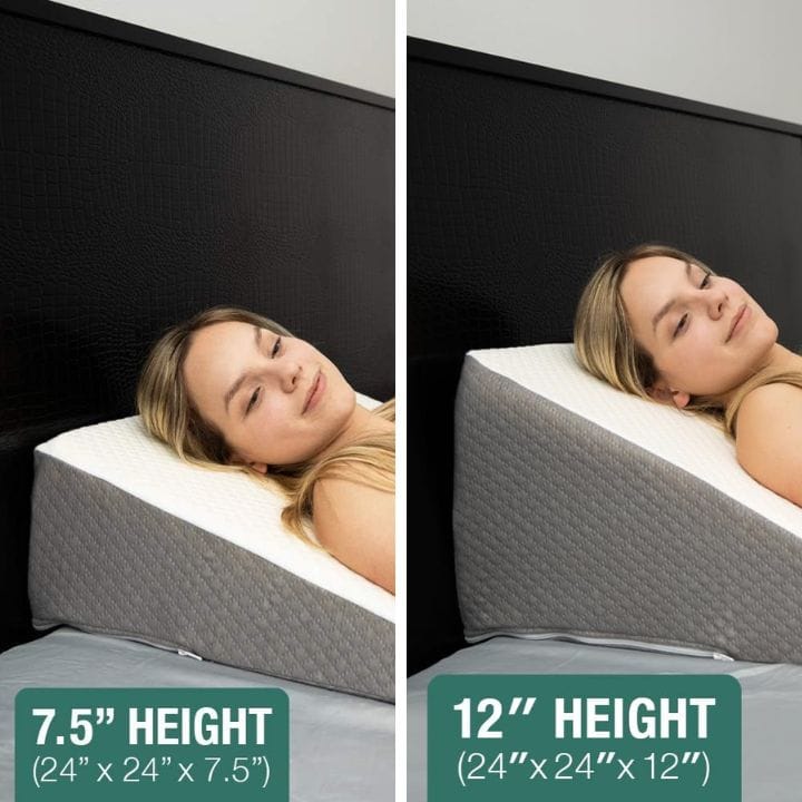 Kolbs wedge pillows are available in two heights and several different widths - even full bed width.