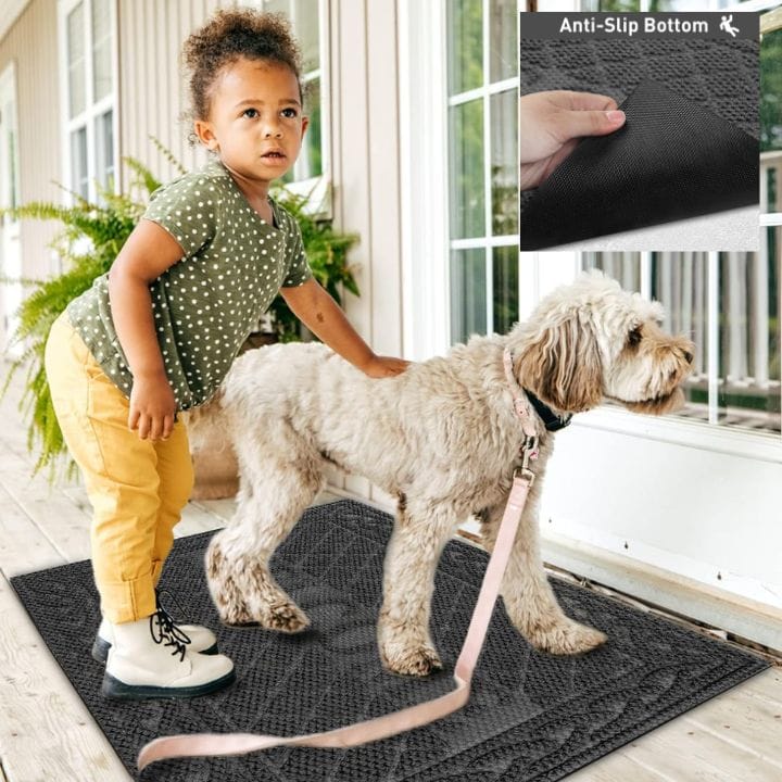 All Weather Anti Slip Welcome Mat for Indoor or Outdoors