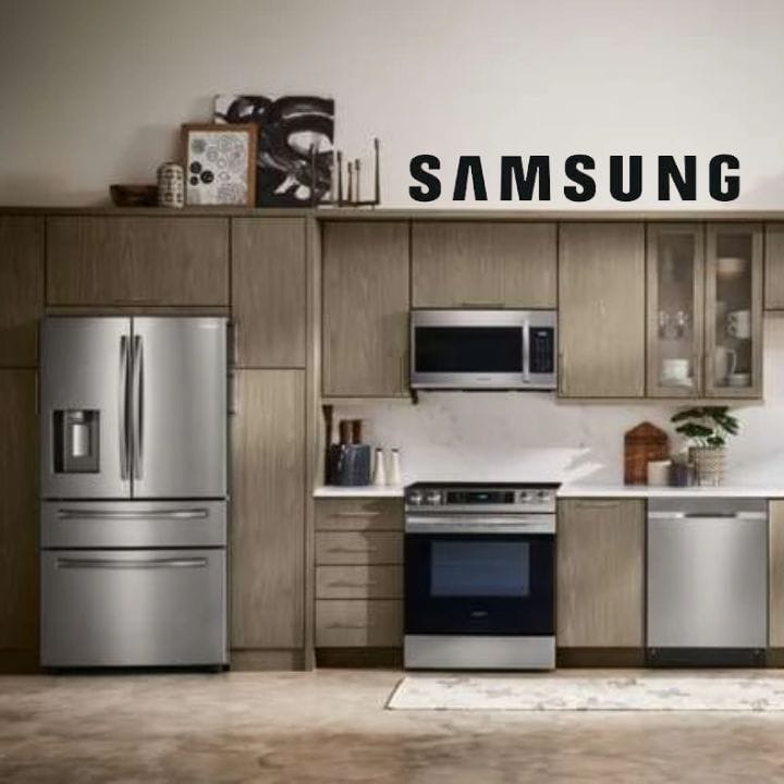 Modern Kitchen with Samsung Stainless Steel Appliances