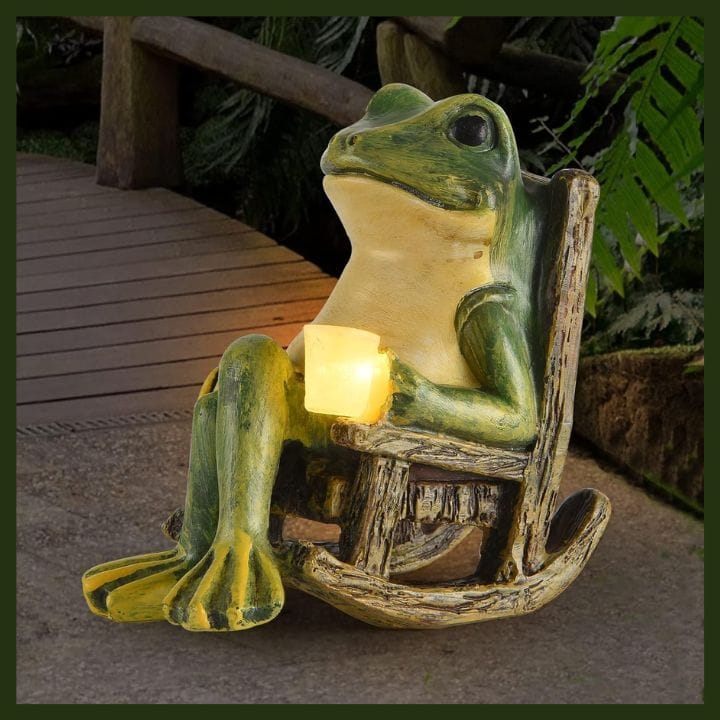 Frog Solar Garden Light