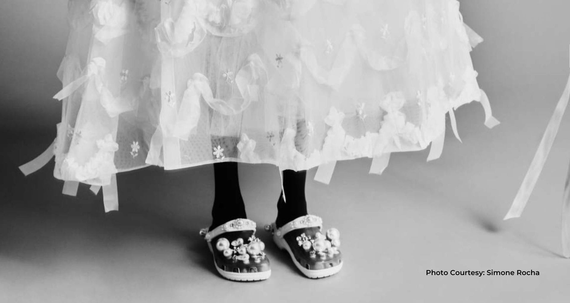 Simone Roche Crocs collaboration on world class fashion runways