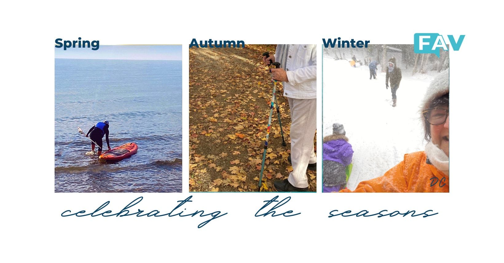Author, Deborah Clarke Celebrating the seasons SPRING, AUTUMN, WINTER lakeside!