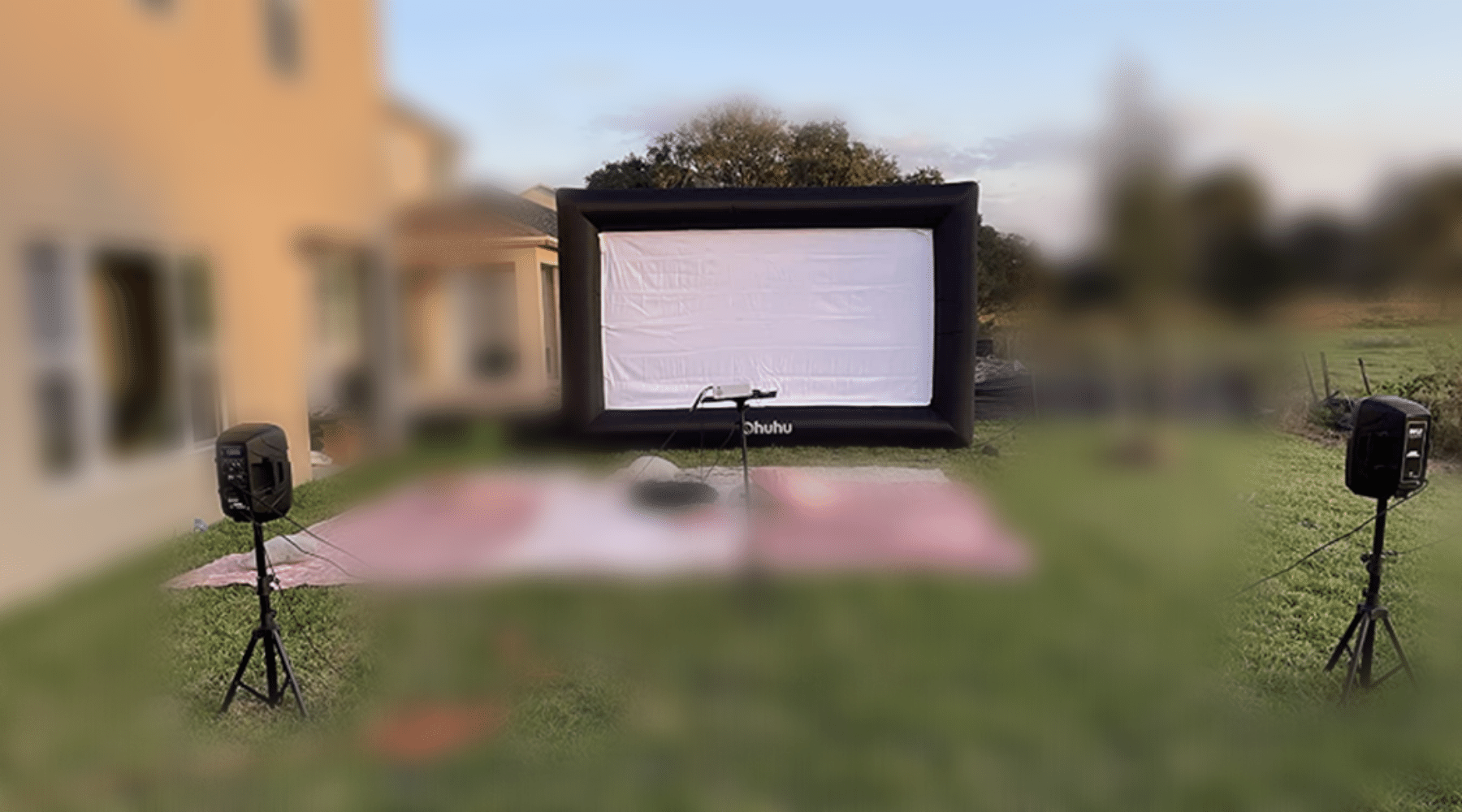 Need Speakers for Outdoor Projector to Liven Up Party?